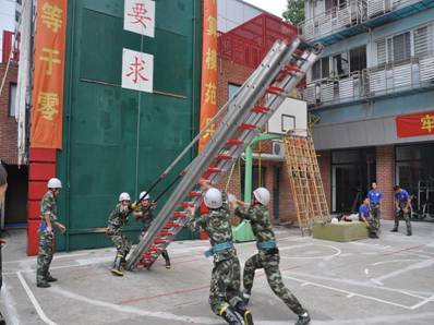 上海消防開(kāi)展全員崗位練兵會(huì)操考核